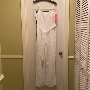 Lilly Pulitzer Nila White lace jumpsuit NWT